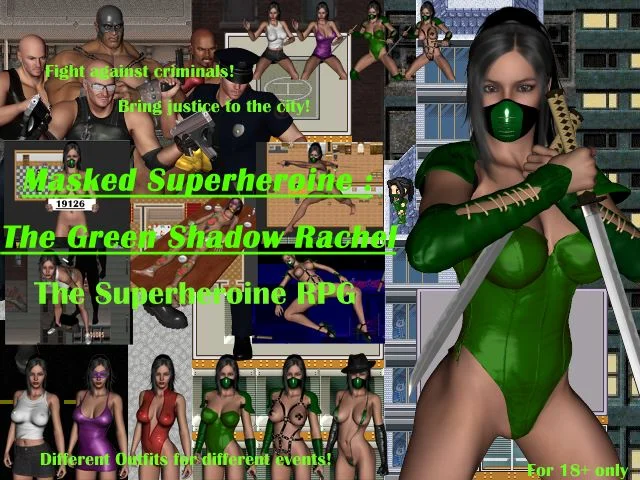 Masked Superheroine : The Green Shadow Rachel cover