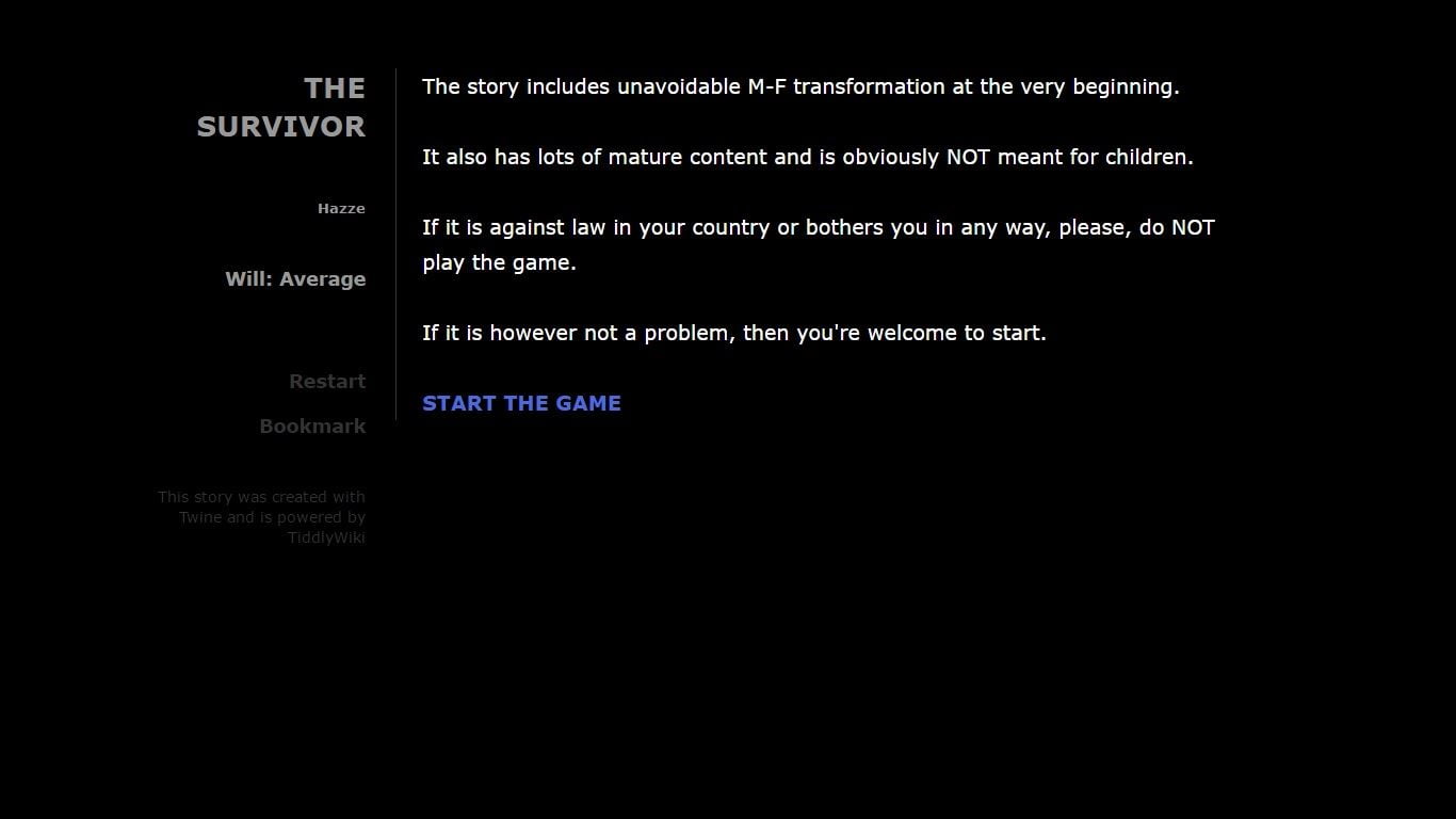 The Survivor porn xxx game download cover