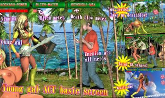 After the gals make fun of nerds, they are thrown into the world where they rule Adult Game Screenshot (5)