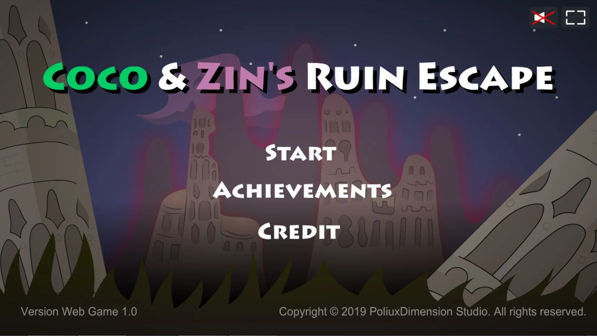 Coco And Zin's Ruin Escape cover