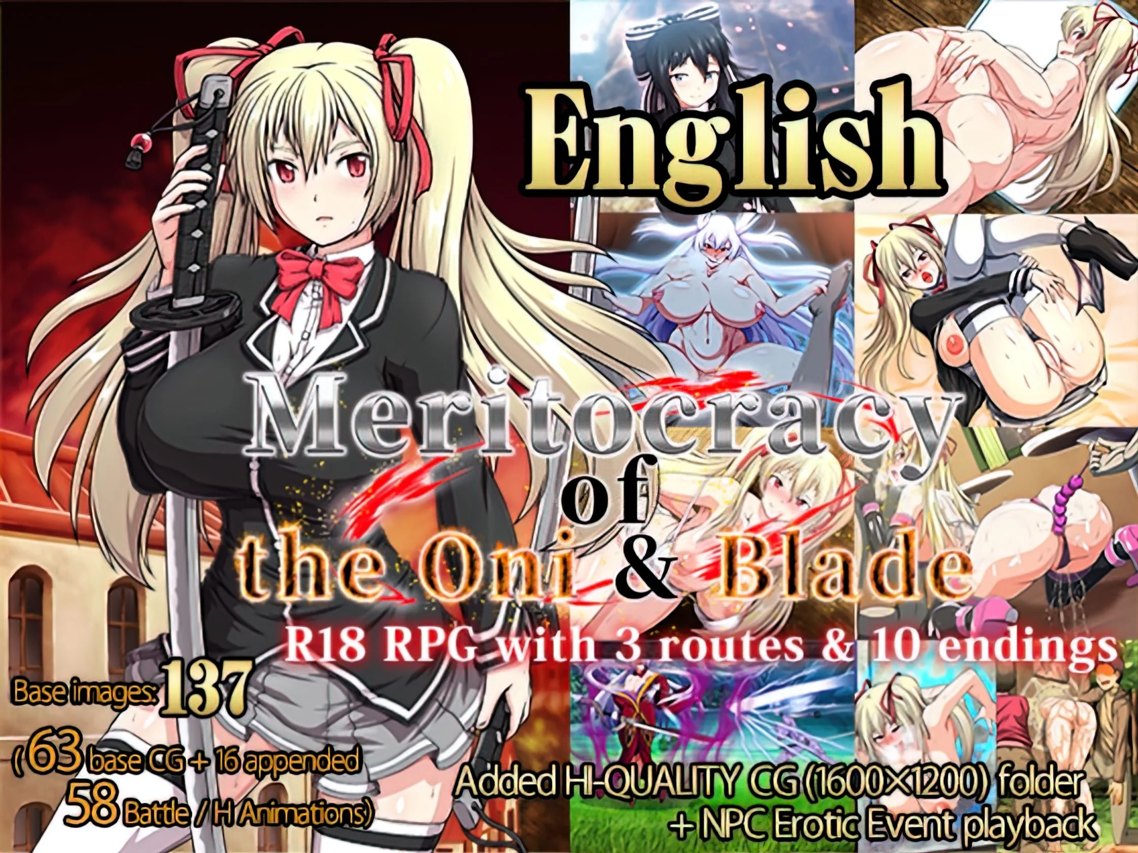 Meritocracy of the Oni And Blade + Append cover