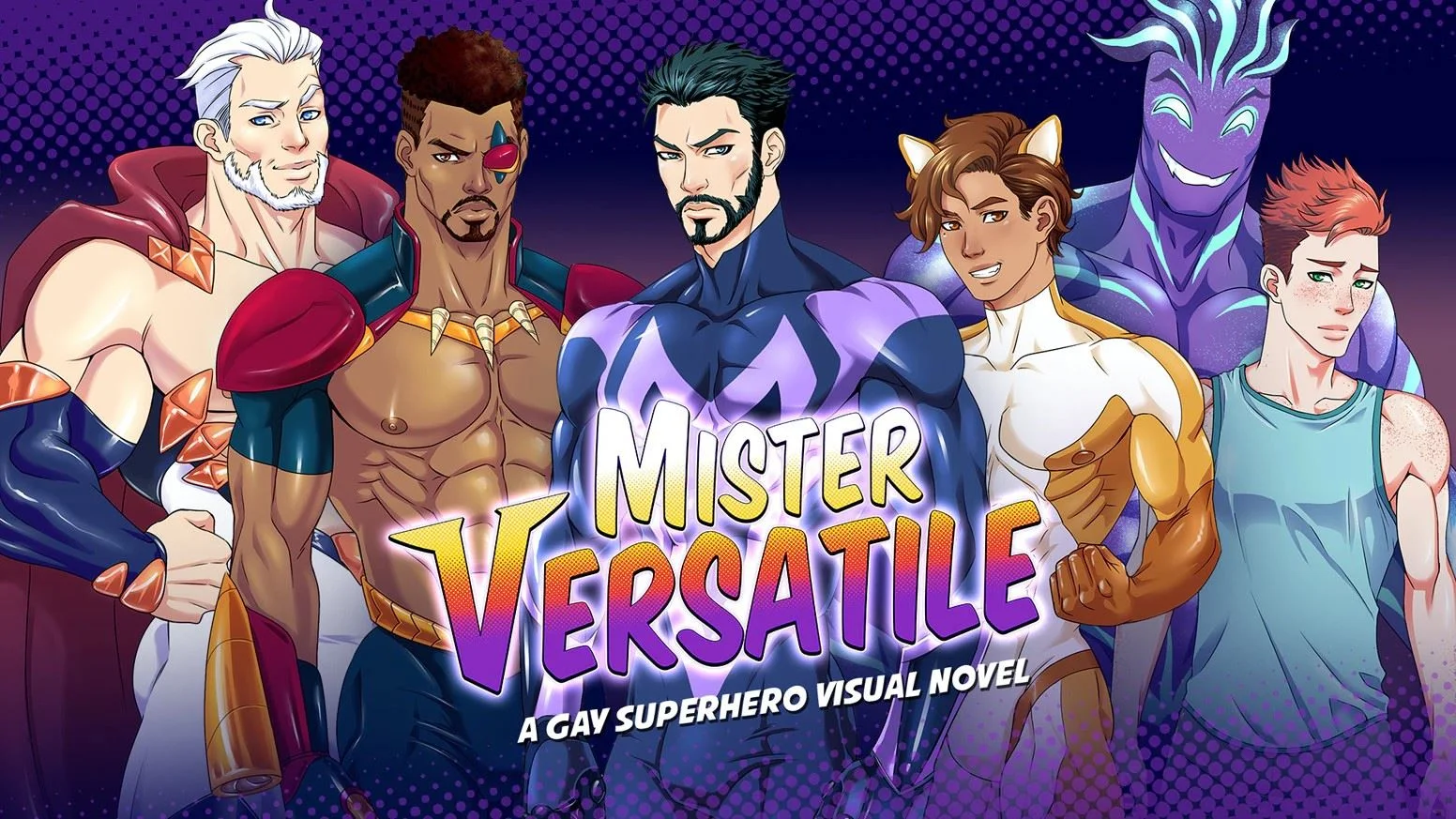 Mister Versatile: A Gay Superhero Visual Novel cover