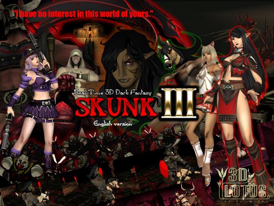 Real-time 3D total violation fantasy ''SKUNK III'' Godkiller cover