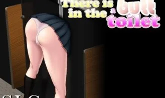 There is a butt in the toilet cover