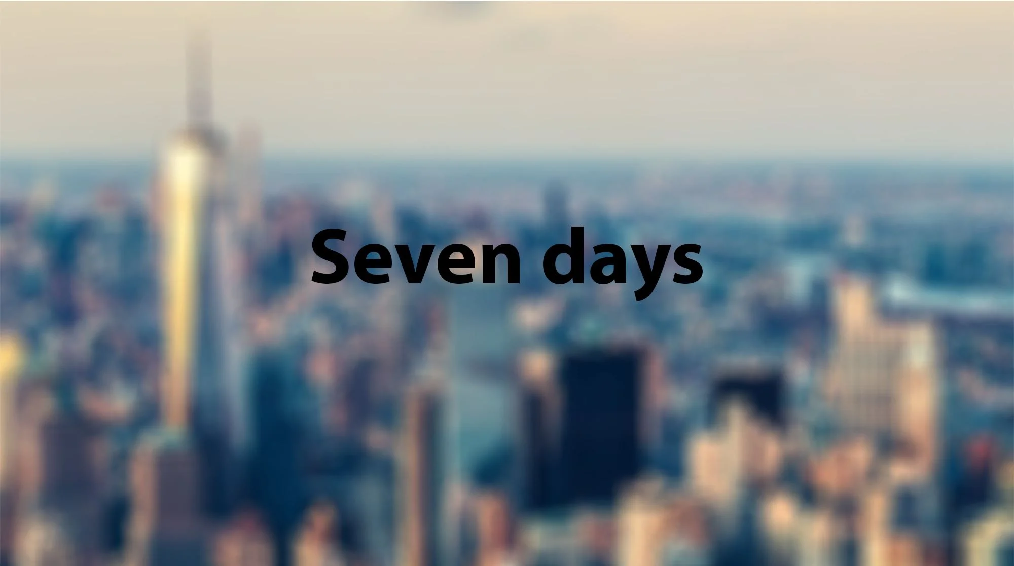 Seven Days cover