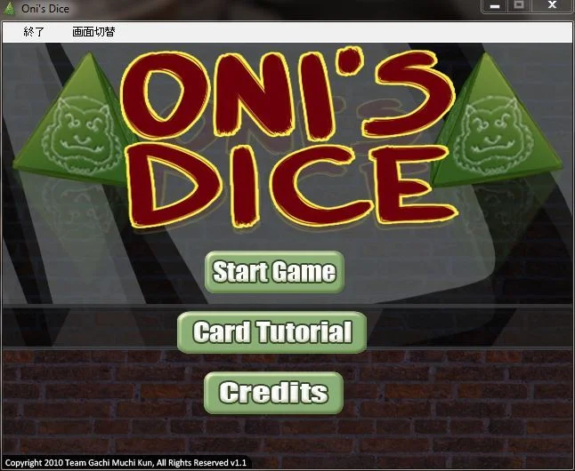 Oni´s Dice cover