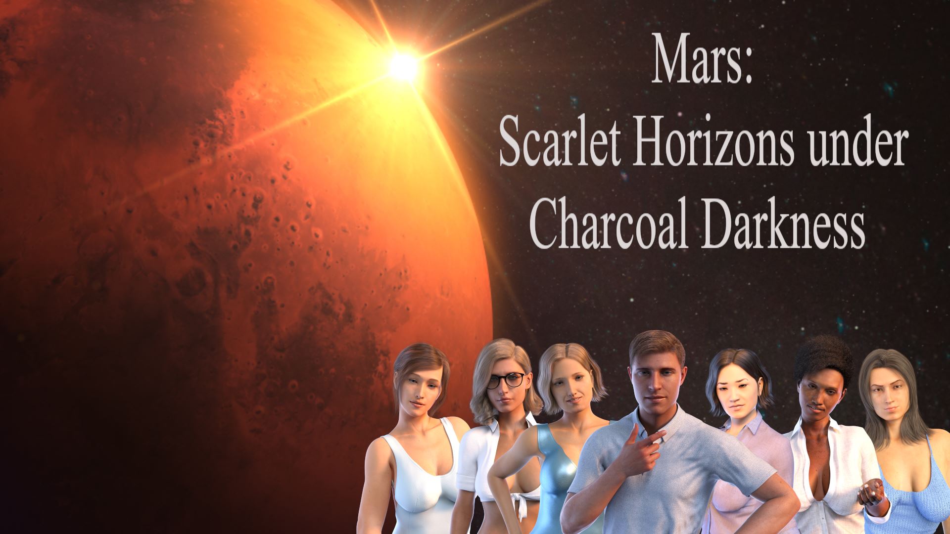 Mars: Scarlet Horizons Under Charcoal Darkness cover