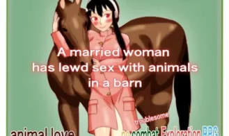 A married woman has lewd sex with animals in a barn cover
