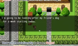 The pet dog sneaks up on the woman secretly and uses his cunning to ensnare her Adult Game Screenshot (1)