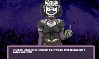 Approach the weird Goth Girl at the Party! Adult Game Screenshot (1)