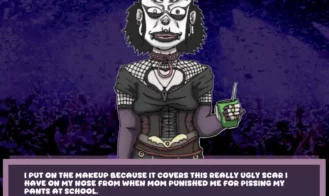Approach the weird Goth Girl at the Party! Adult Game Screenshot (2)