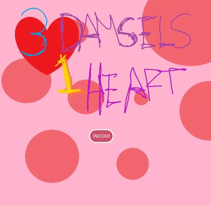 3 DAMSELS 1 HEART(a stupid paint game) cover