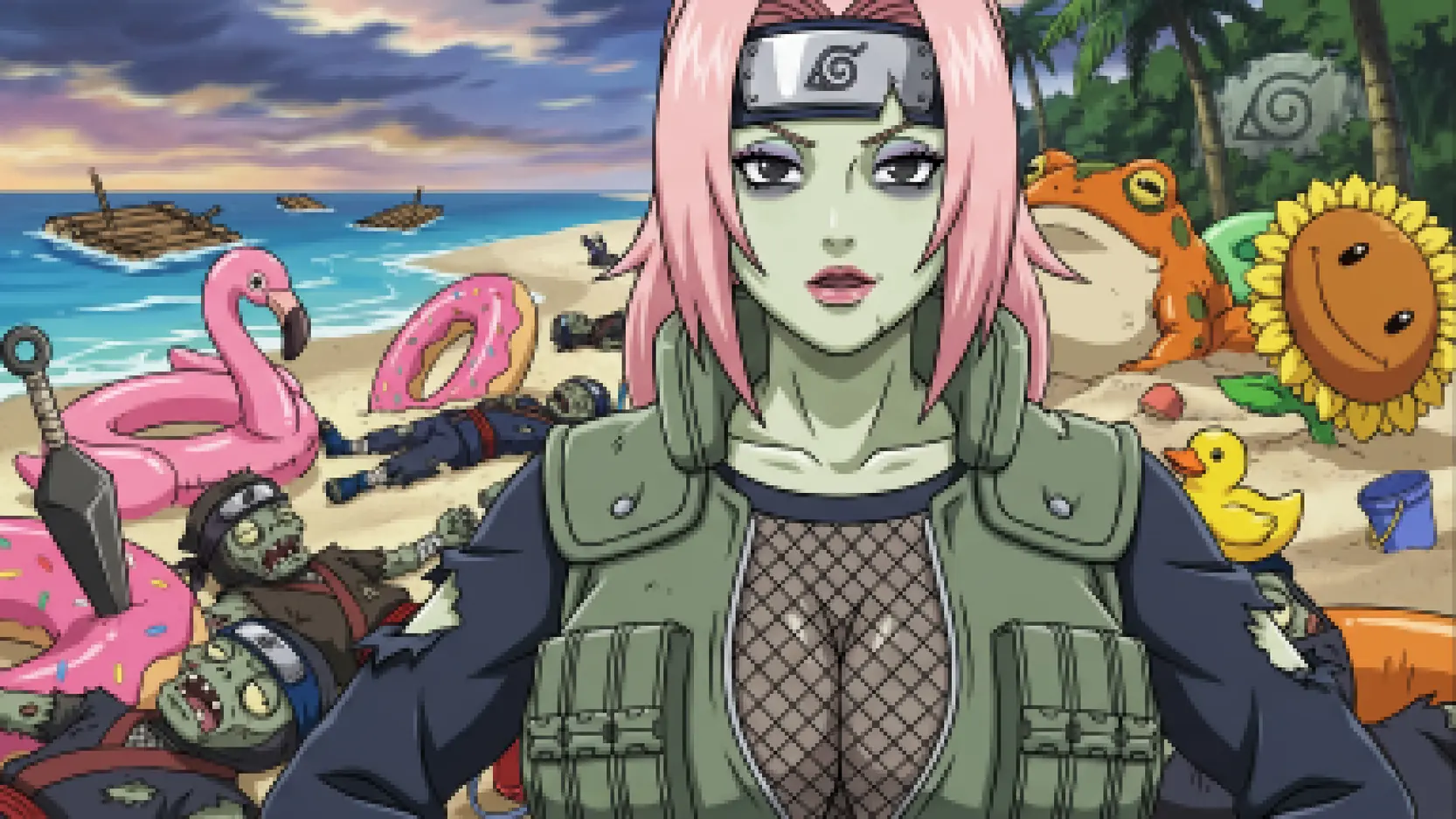 Konoha vs Zombie cover