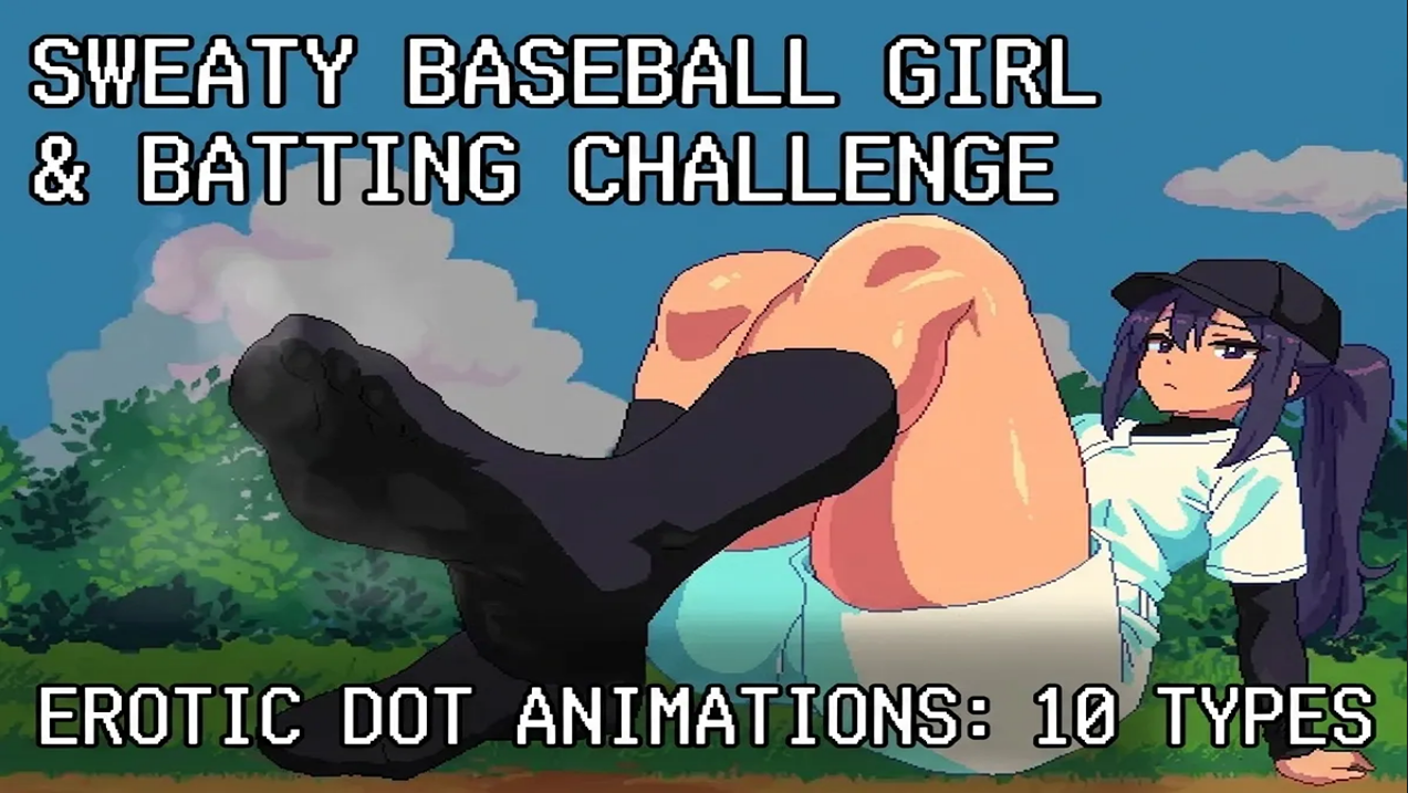 Sweaty Baseball Girl And Batting Challenge cover