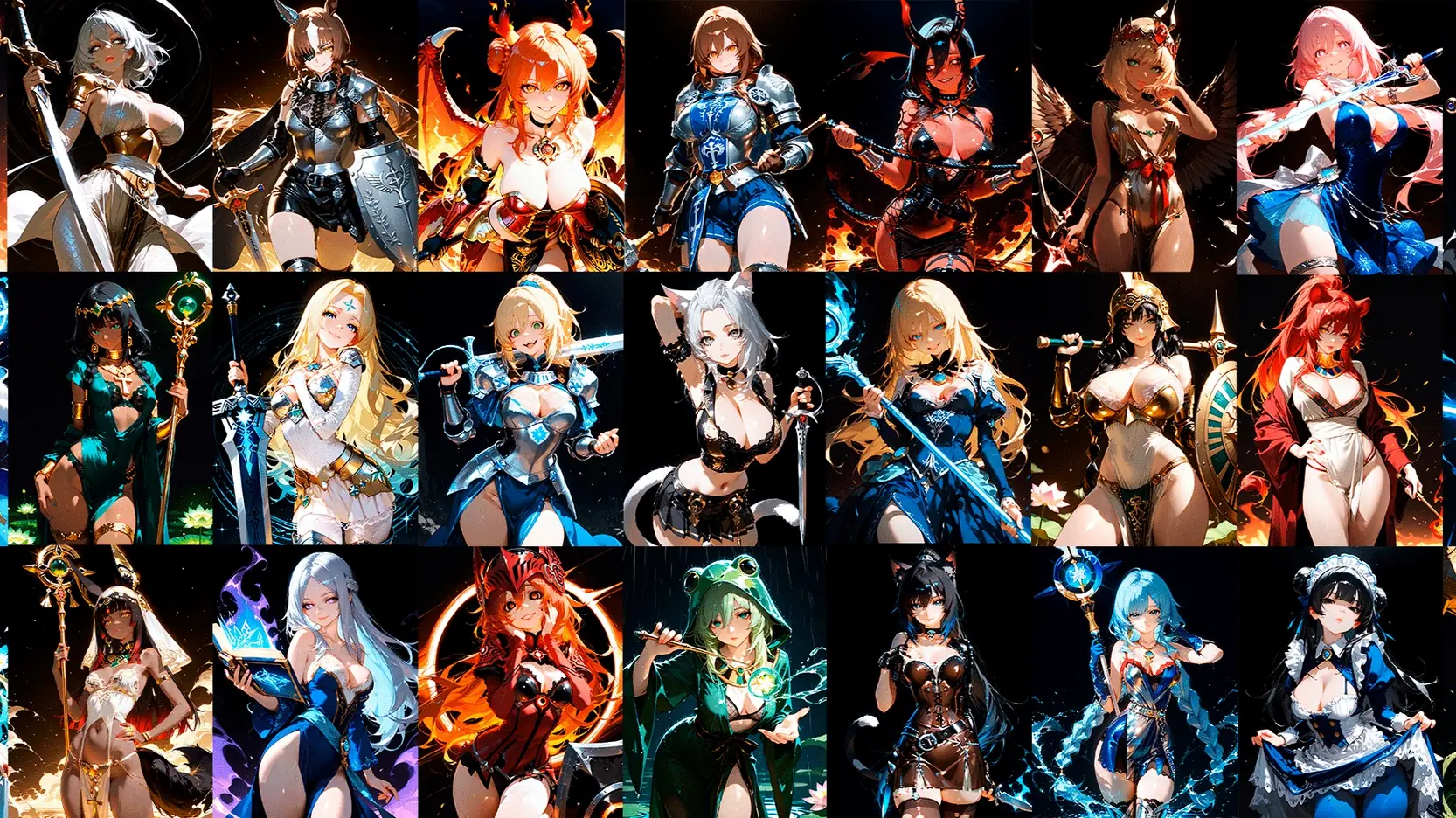 Harem Waifu Wars cover
