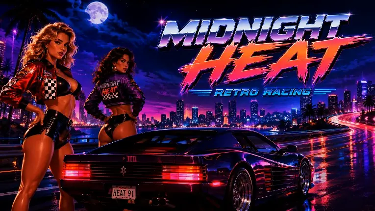 Midnight Heat: Retro Racing cover