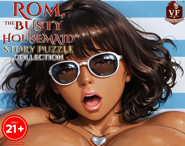 Rom, The Busty Housemaid - Story Puzzle Collection | F# Series cover
